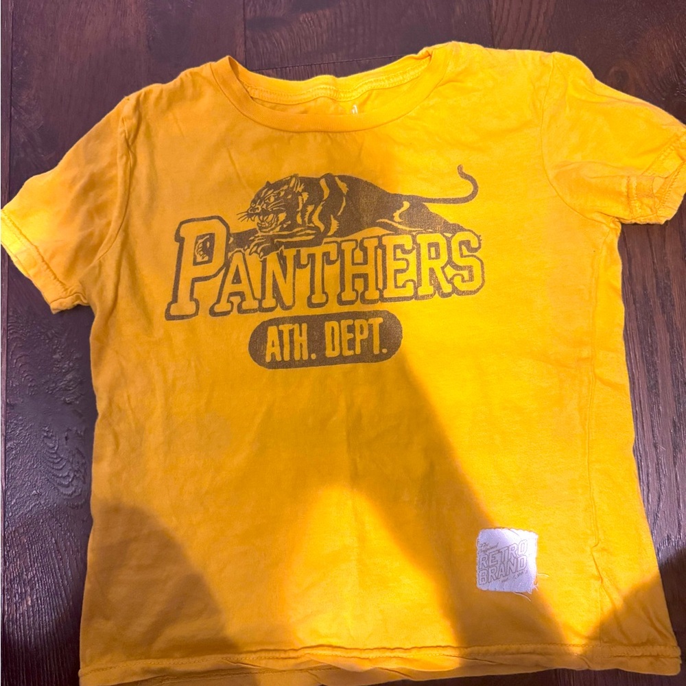 Retro Brand Kids Yellow Panthers T-Shirt